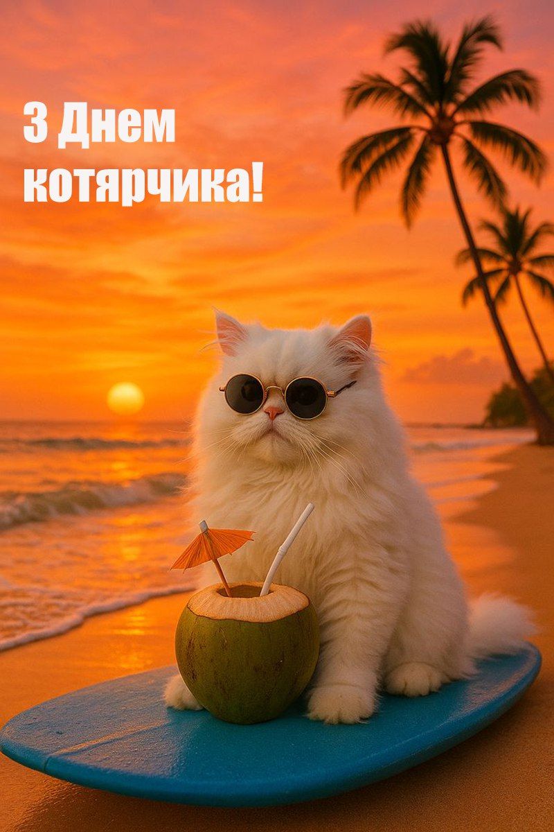 ТОП 20 открыток ко Всемирному дню кота 2025, которые хочется переслать всем - 749723 ТОП 20 открыток ко Всемирному дню кота 2025, которые хочется переслать всем - фото 749723