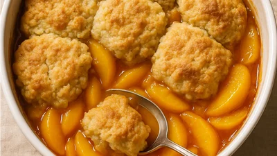 Летнее наслаждение: готовим персиковый коблер