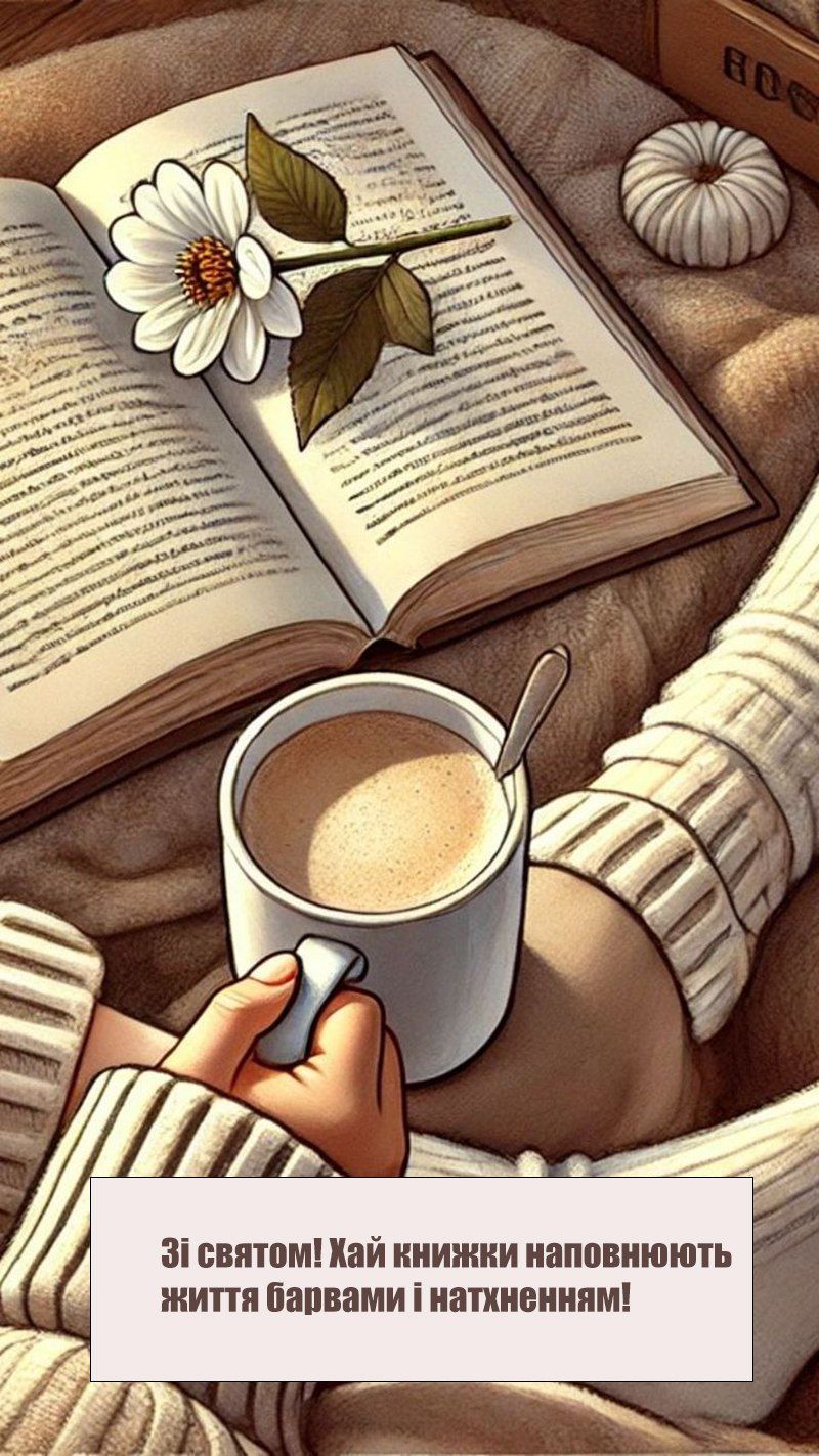 Уютные поздравления с Днем книголюба 2025: открытки, картинки и искренние пожелания - 750180 Уютные поздравления с Днем книголюба 2025: открытки, картинки и искренние пожелания - фото 750180