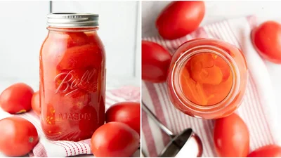 Томати у власному соку – базова консервація без оцту та цукру
