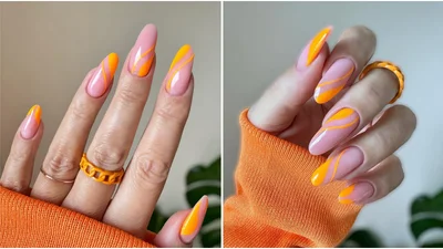 Помаранчеві нігті – соковитий манікюр, який підкреслить твою засмагу