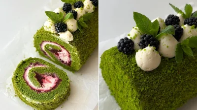 Яркий изумрудный рулет из шпината, который поразит тебя и вкусом, и подачей