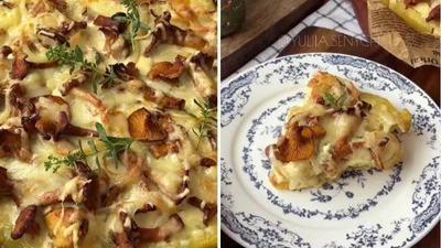 Ідеально на вечерю: ароматна грибна запіканка без борошна