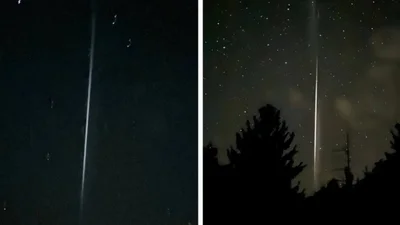 Ракета, метеор или НЛО: в небе над Украиной заметили яркий световой луч