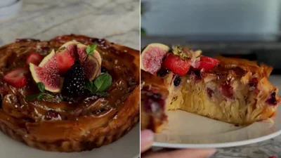 Соковитий літній пиріг із ягід і тіста філо, який готується за 30 хвилин