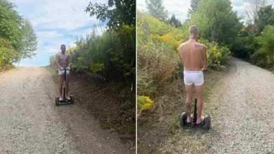 Джастін Бібер покатався в трусах на сегвеї: фоловери не зрозуміли