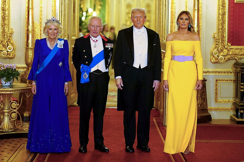 Меланія Трамп, Дональд Трамп, король Чарльз, королева Камілла у Віндзорському палаці - фото 766708