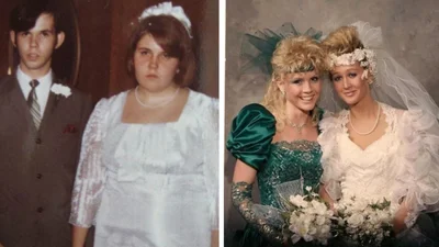 Кумедні весільні ретро-фотографії, від яких очі лізуть на лоба