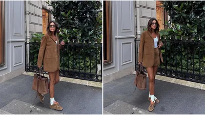 Заменят белые: почему модницы выбирают коричневые кроссовки для осени 2025