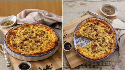 Французький пиріг для осені: як приготувати кіш з грибами без зайвих зусиль