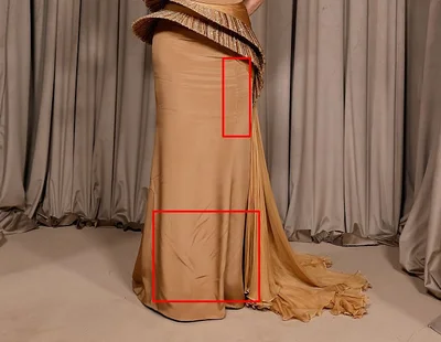 Сукня Донателли Версаче з дефектом стала головною темою вечора. - фото 775097