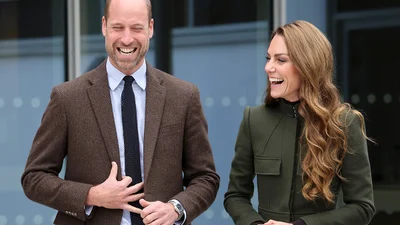 Кейт Миддлтон и принц Уильям вышли в коричневом образе: почти family look