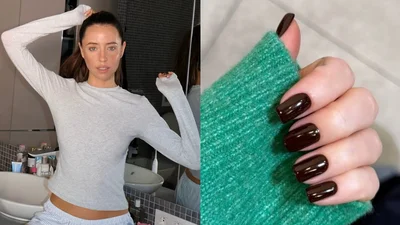Надя Дорофєєва обрала манікюр у шоколадному відтінку — найелегантніший тренд осені
