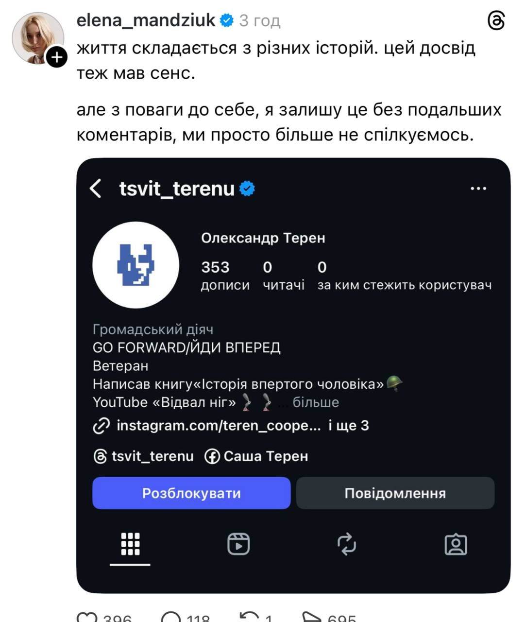 Допис Олени Мандзюк - 782181 Сообщение Елены Мандзюк - фото 782181