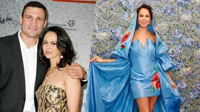 Экс-супруга Кличко появилась на балу в роскошном платье и потанцевала с таинственным кавалером