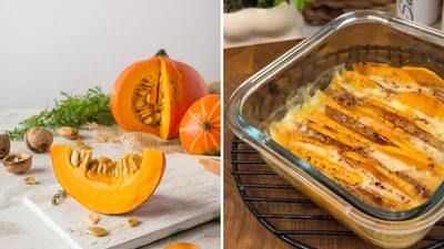 Запекаем тыкву с грушей и моцареллой – осеннее комбо вкусов