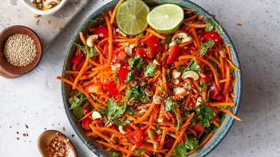 Салат с фасолью по-корейски – новый фаворит для тех, кто любит что-то пикантное