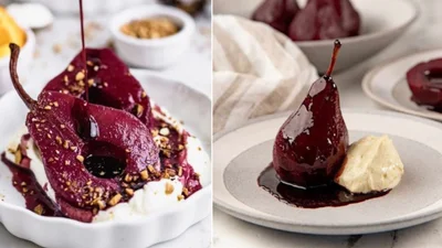 "Пьяные груши" с шоколадом и мороженым – соблазн, которому невозможно отказать