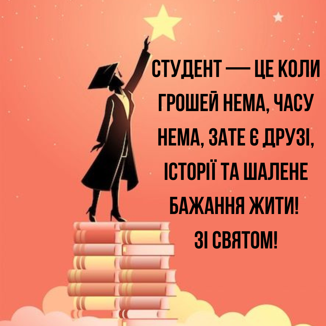 От сессий до тусовок: топ поздравлений с Днем студента, которые точно запомнятся - 788434 От сессий до тусовок: топ поздравлений с Днем студента, которые точно запомнятся - фото 788434