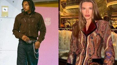 Футболист Жюль Кунде тайно женился на украинской модели, которая старше его на 10 лет