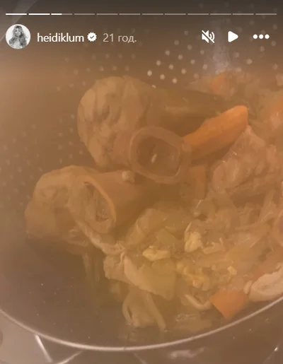 Гайді Клум варить кістковий бульйон  - фото 792194