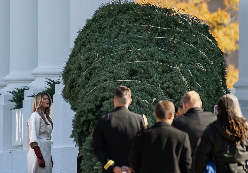 Меланія Трамп та ялинка - 794682 Меланія Трамп та ялинка - фото 794682