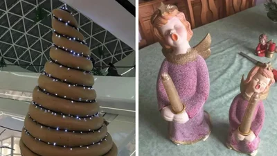 Різдвяний абсурд: ці святкові декорації змусять тебе реготати