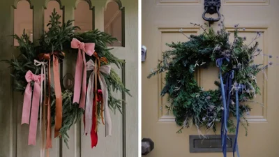 15 волшебных идей рождественских венков для дома: натурально, просто, стильно