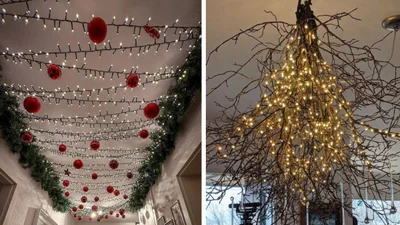 15 вдохновляющих способов декорировать дом рождественскими огоньками