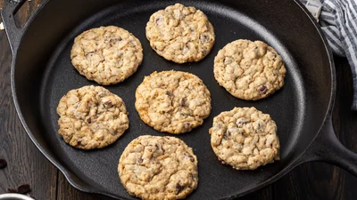 Печенье на сковороде – простой рецепт за 15 минут без духовки