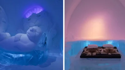 Отель изо льда снова открылся в Лапландии - и на этот раз там даже есть рояль
