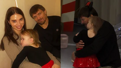 Наймиліша група підтримки: Усик з вушками Міккі Мауса втішав донечку, яка розплакалася на святі