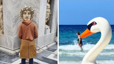 Идеальное совпадение: впечатляющие уличные фото, на которых фотограф поймал магию момента