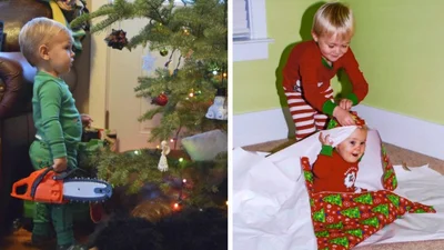 Святкові істерики, криві посмішки і сльози: кумедні різдвяні фото дітей, які батьки сховають подалі
