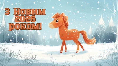 2026 - рік Коня: веселі привітання з Новим роком та тематичні картинки