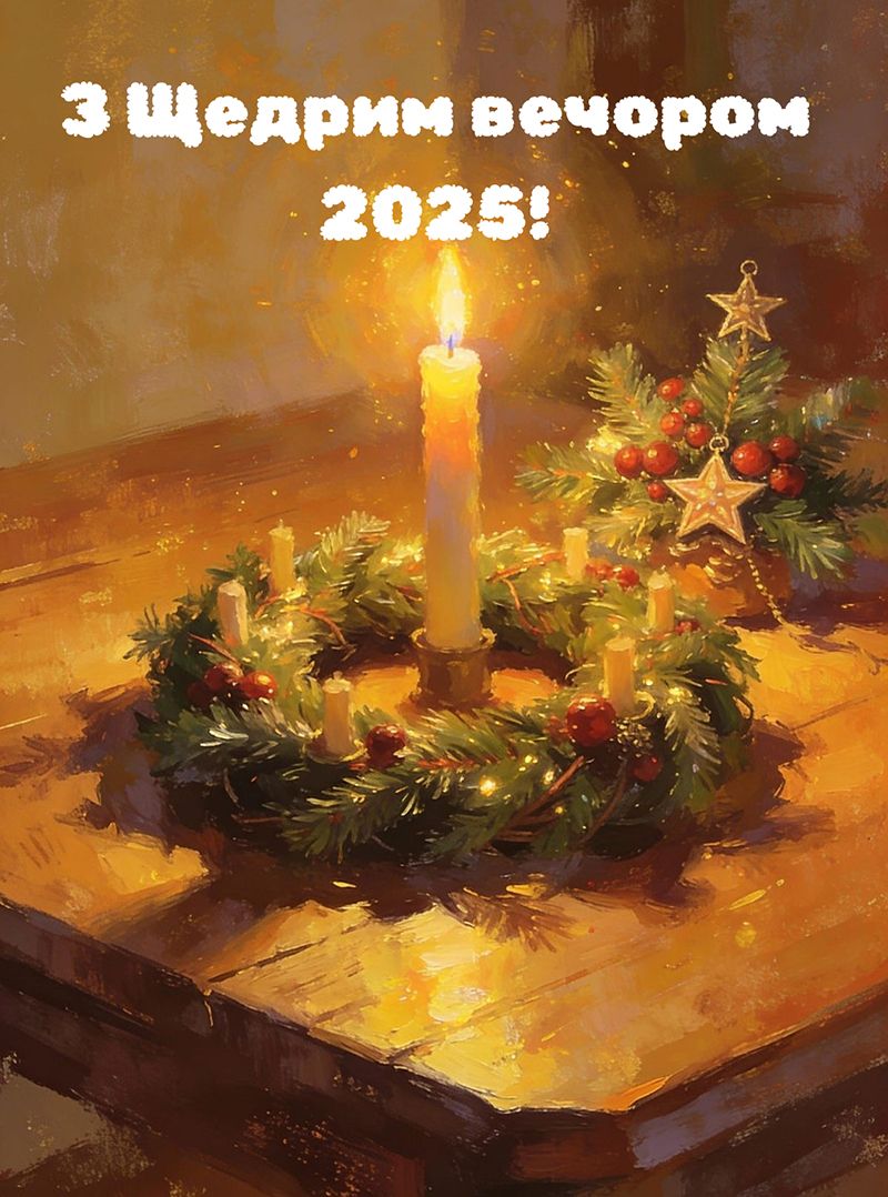 С Щедрым вечером 2025 - открыточки и поздравления своими словами - фото 808890