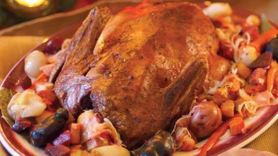 Гусак з яблуками й квашеною капустою – королівська страва до Нового року