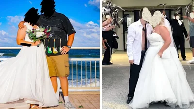 Наречений чи турист: ті незручні випадки, коли чоловіки одягали на своє весілля що попало