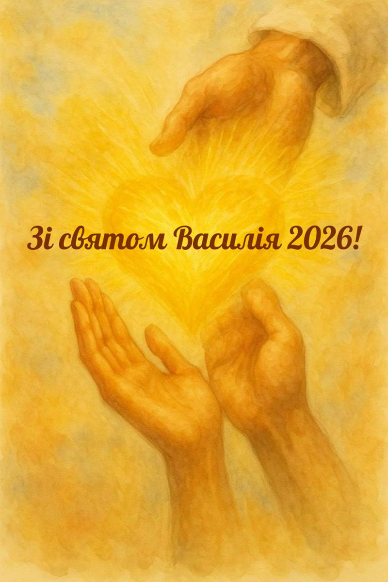 Василия 2026 - картинки на украинском и поздравления своими словами для семьи - фото 810866