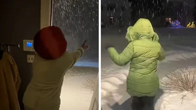 Женщина с Ямайки впервые в жизни увидела снег - ее реакция напоминает нам всем, что чудеса существуют