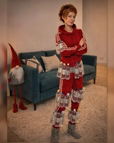 Олена-Крістіна Лебідь показала спосіб зігрітися в морози - фото 817645