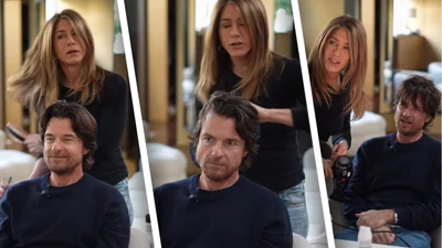 "Тітонька Джен" у ділі: Еністон зробила зачіску Джейсону Бейтману, чим насмішила пів Голлівуду