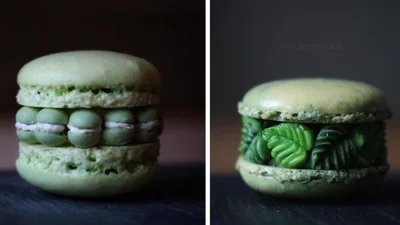 Талановита пекарка перетворює тістечка макарон на мініатюрні витвори мистецтва