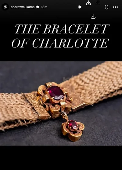 Браслет із волосся родини Бронте. - фото 826908