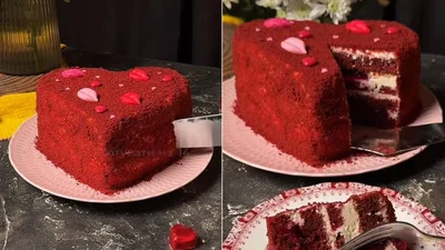Сладкое сердце: готовим "Красный бархат" с вишней