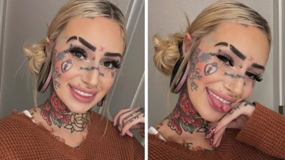 Екстремальна трансформація: дівчина розрізала язик навпіл, щоб виглядати як змія