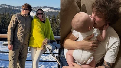 Зимова казка з присмаком пороху: наречений Лесі Нікітюк замилував рідкісними кадрами з сином та ведучою