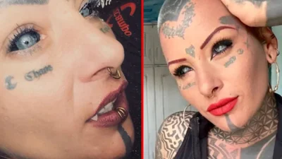 Татуювання на очах і вампірські ікла: блогерка з вражаючою зовнішністю епатує у мережі