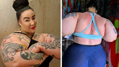 Більші, ніж у Арні Шварценеггера: "Леді Халк" шокує своїми гігантськими біцепсами