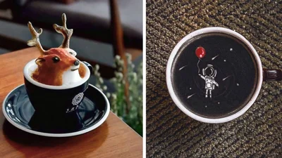 Не кава, а мистецтво: неймовірні візерунки, створені на піні лате